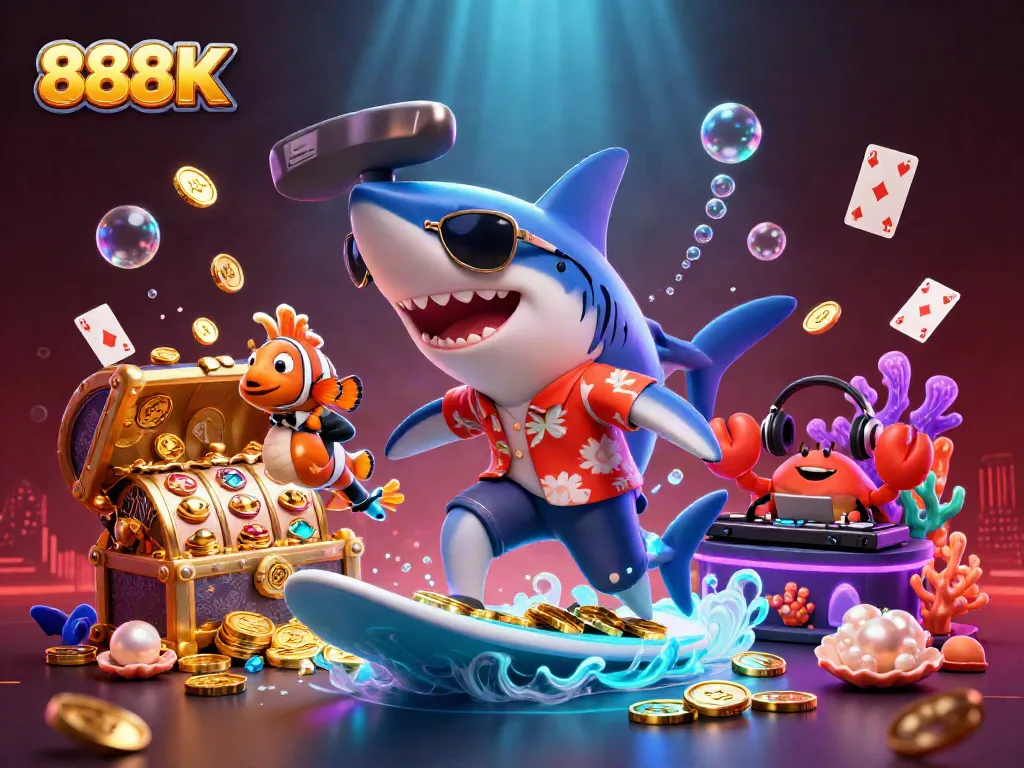 Join the excitement at 888K with a thrilling 3D casino adventure featuring vibrant characters!
