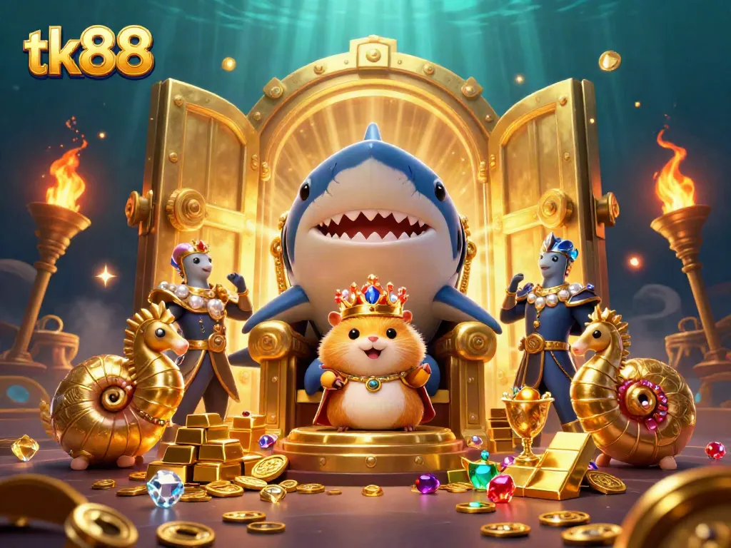 Experience the thrill of tk88 casino adventures with a golden hamster king and treasures