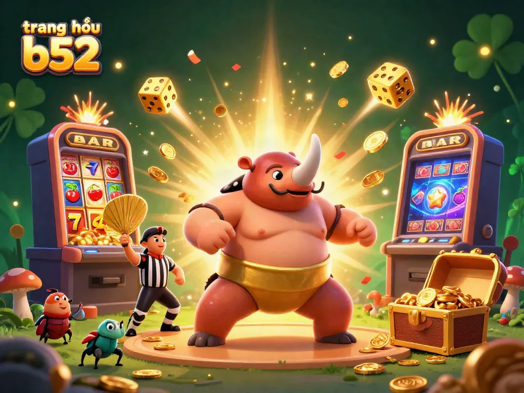 Engage with thrilling gameplay at trang chủ b52 featuring a jackpot celebration with dynamic casino elements.