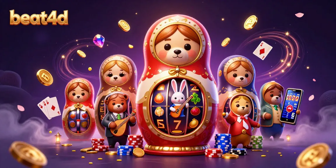 Experience max wins with beat4d in a vibrant slot game scene filled with exciting characters.
