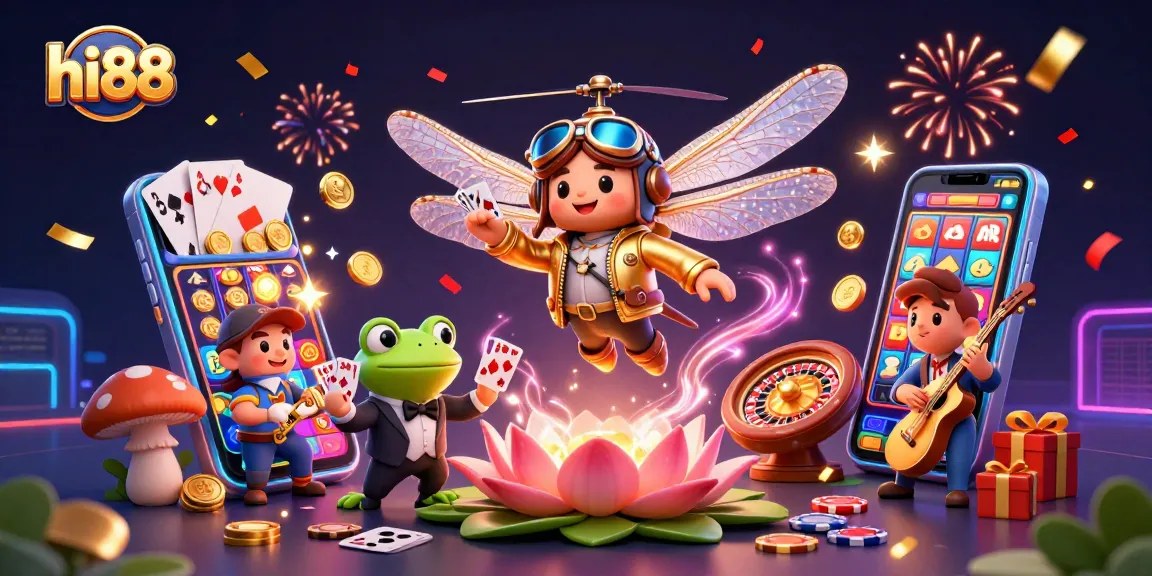Win exciting bonuses at hi88's vibrant casino with engaging characters and immersive games.