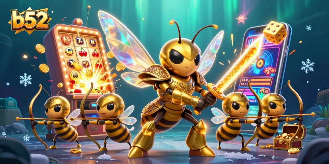 Engage in thrilling jackpots at b52 casino with vibrant slot machines and exciting character action.