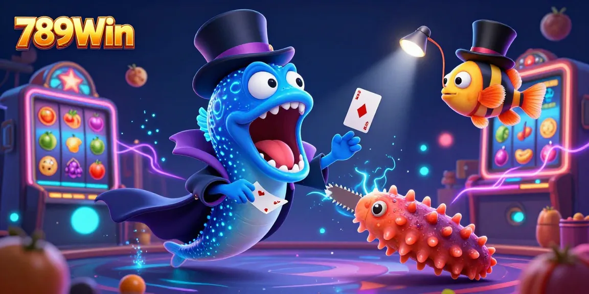 Engage with thrill at 789Win's immersive live casino, featuring vibrant slot games and dynamic characters.