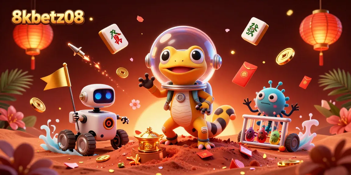 Play and win at 8xbetz08 with exciting casino adventures in a vibrant Martian setting!