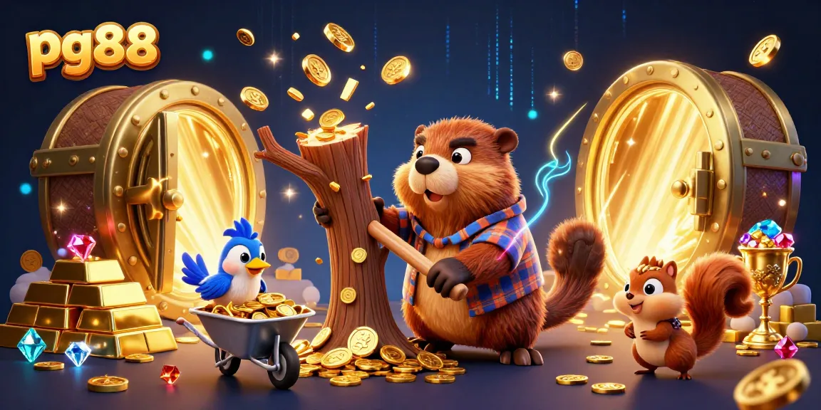 Spin the reels at pg88 and experience thrilling wins with vibrant cartoon characters amidst treasure elements.