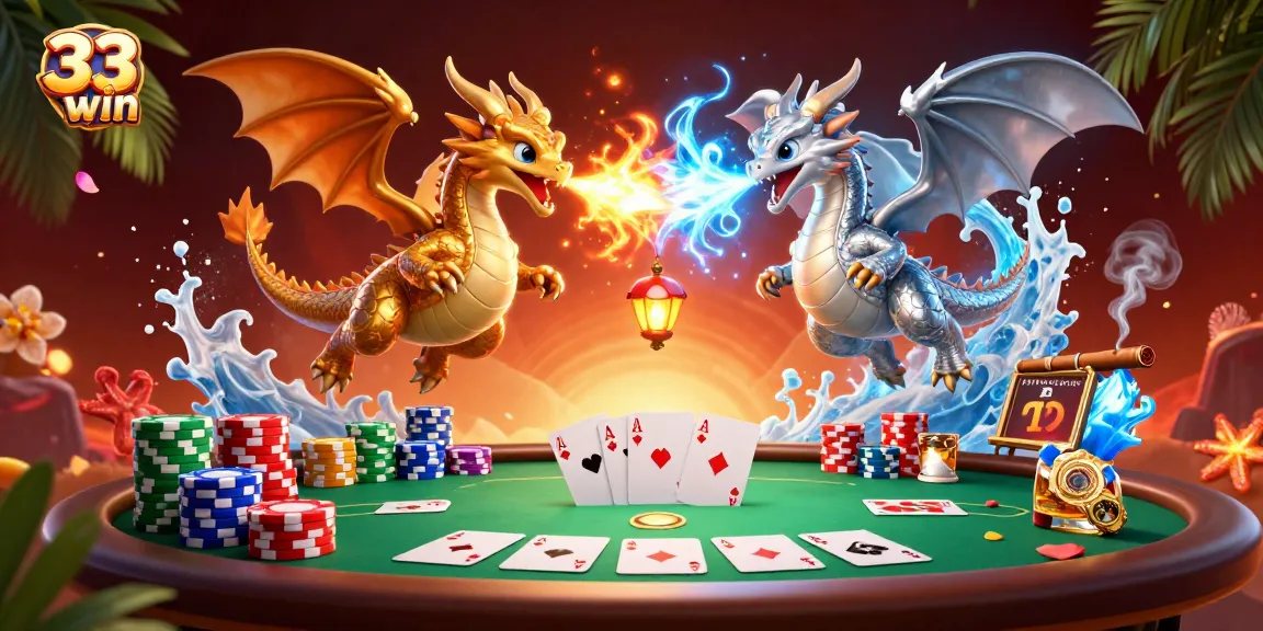 Experience thrilling gaming at 33win with dragon-themed poker action and vibrant casino visuals.
