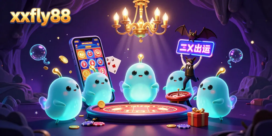 Spin and win at xxfly88 with glowworms illuminating an exciting casino scene.