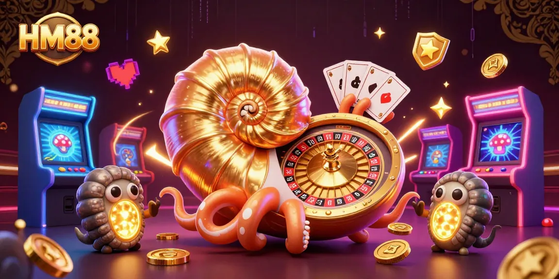 Engage with ultimate gaming action in the vibrant HM88 casino experience under neon lights.