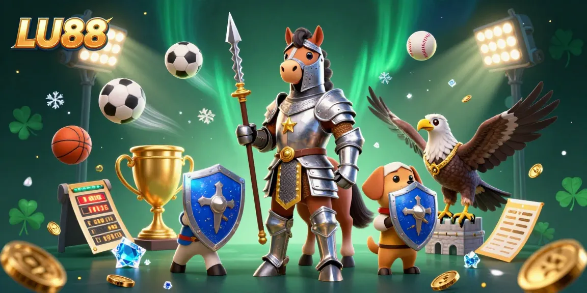 Experience thrilling gaming adventures at LU88 with dynamic sports elements and captivating casino characters.