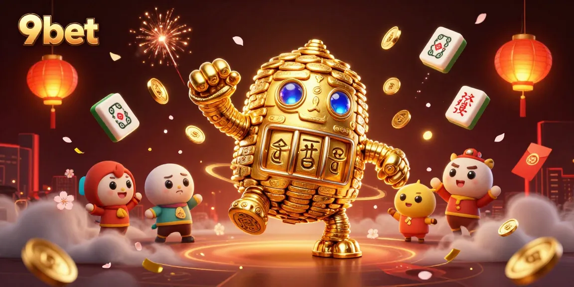 Experience the excitement of 9bet with captivating characters and dynamic casino game elements.
