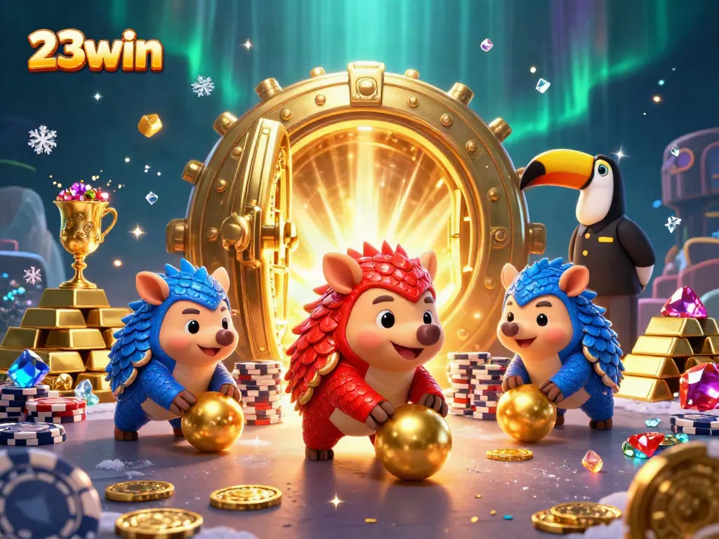 Experience thrilling moments with 23win as pangolins roll through abundant casino treasures.