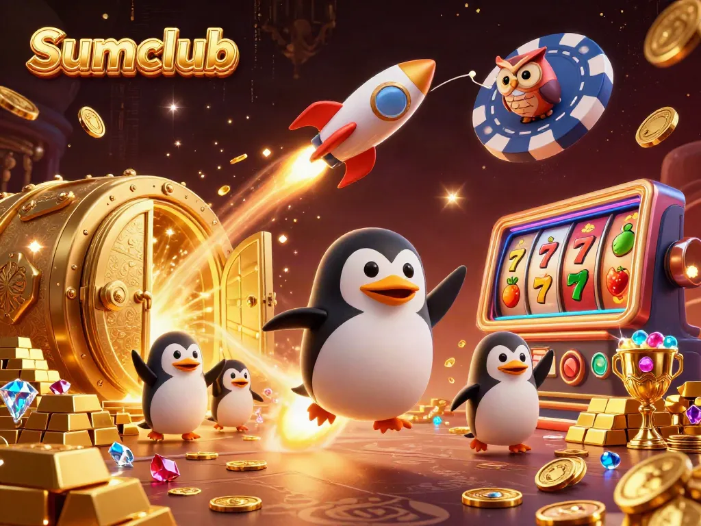 Experience thrilling gameplay at Sumclub with a vibrant casino space adventure featuring exciting slot elements.