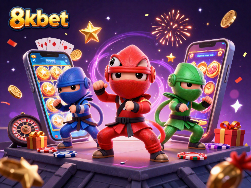 Engage with exciting gaming experiences at 8kbet with colorful slot games and captivating characters.