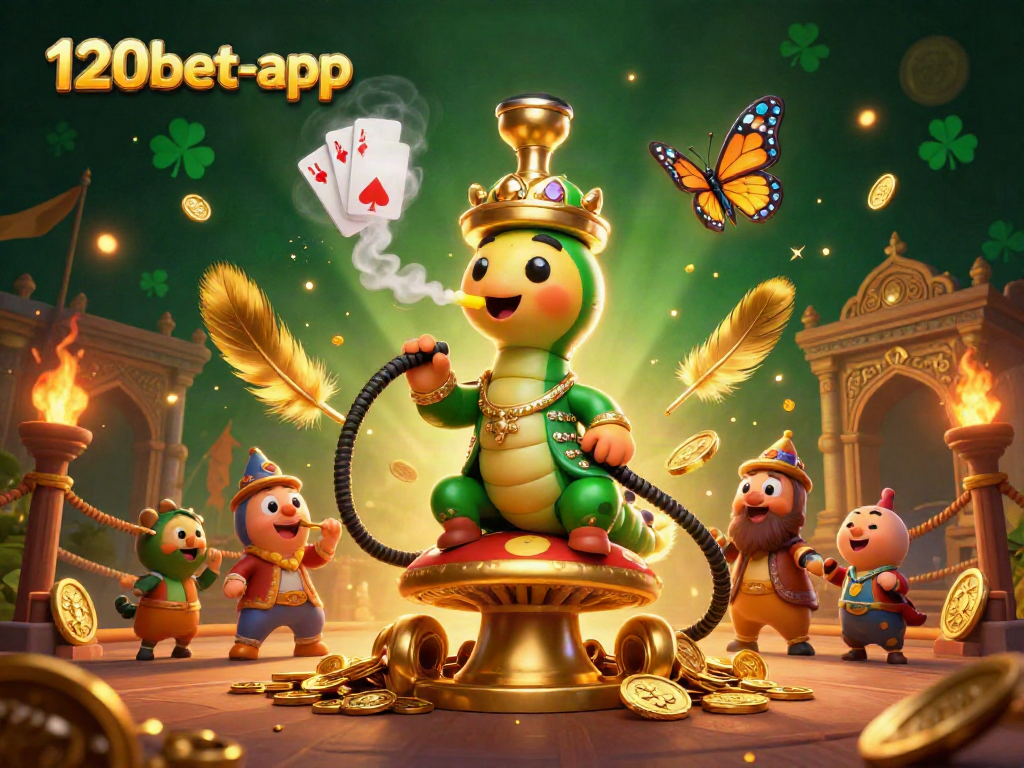 Engage with the vibrant world of 120bet-app through a captivating 3D casino scene.