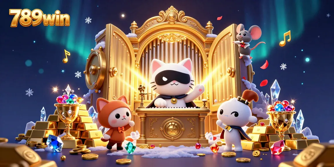 Engage with 789win's thrilling casino action through captivating illustration of whimsical characters.