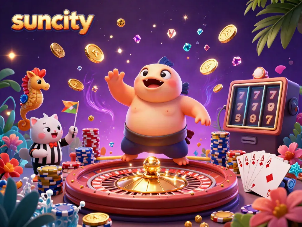 Spin and win with the lively underwater suncity casino featuring dynamic characters and vibrant elements.