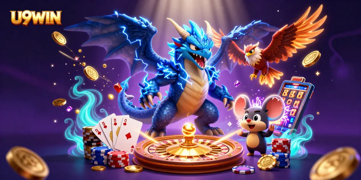 U9WIN's thrilling gameplay attracts players with vibrant energy and dynamic casino visuals.