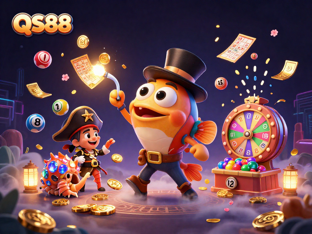 Experience the exciting offerings of QS88 casino with vibrant game elements and engaging characters.