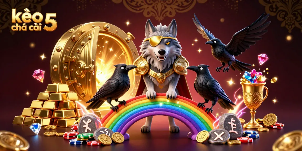Engage with kèo nhà cái 5 in a dynamic Norse-themed casino scene filled with treasures and excitement.