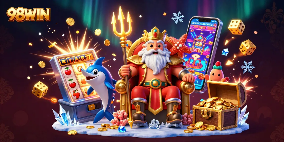 Experience thrilling gameplay at 98WIN with a vibrant jackpot explosion and captivating casino game elements.