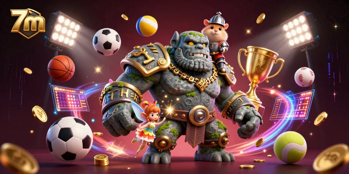 Experience the thrill of 7m sports betting magic with our 3D golem guardian and fairy companion!