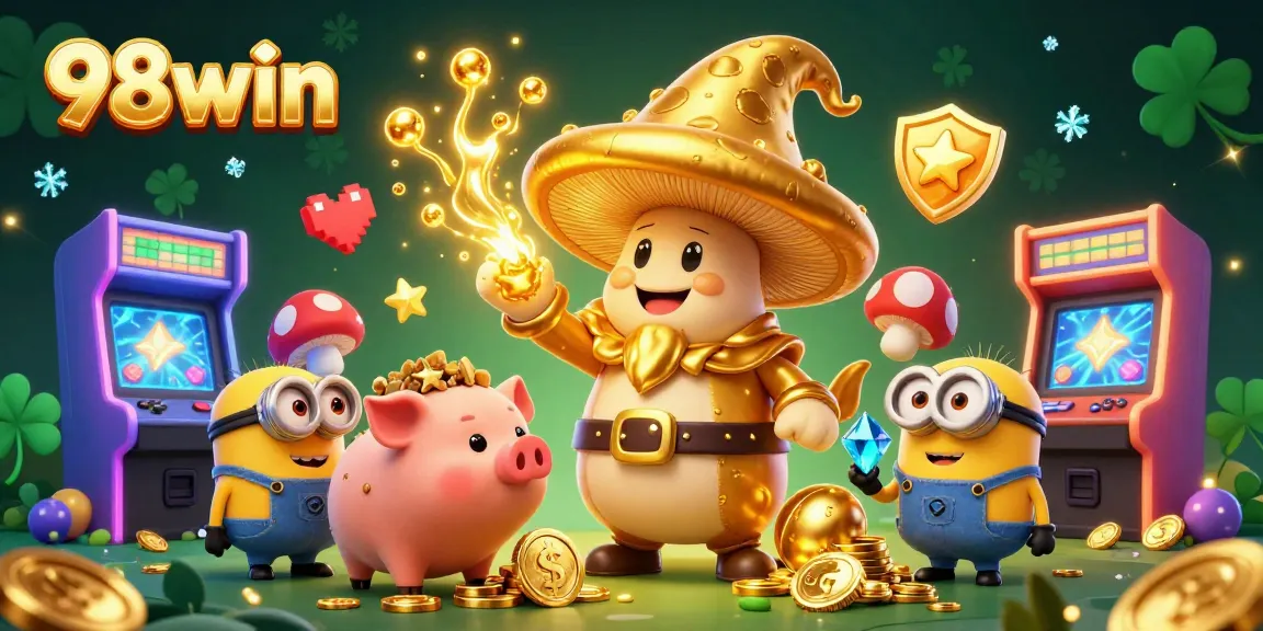 Experience thrilling gameplay at 98win with enchanting characters and vibrant casino elements.