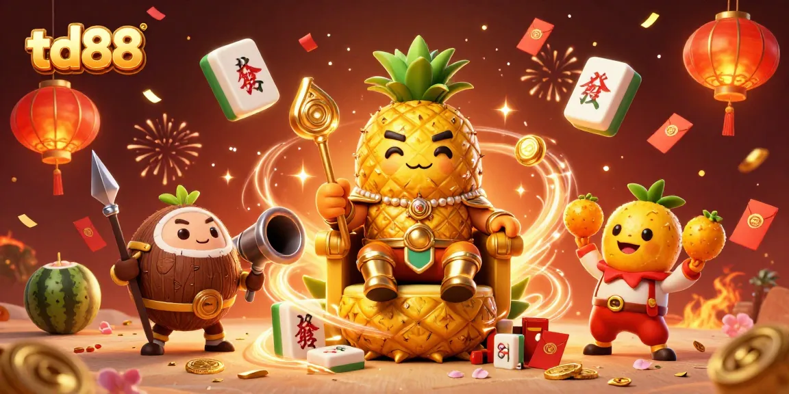 Experience thrilling games at td88 with a kaleidoscope of vibrant characters and elements representing online gaming excitement.