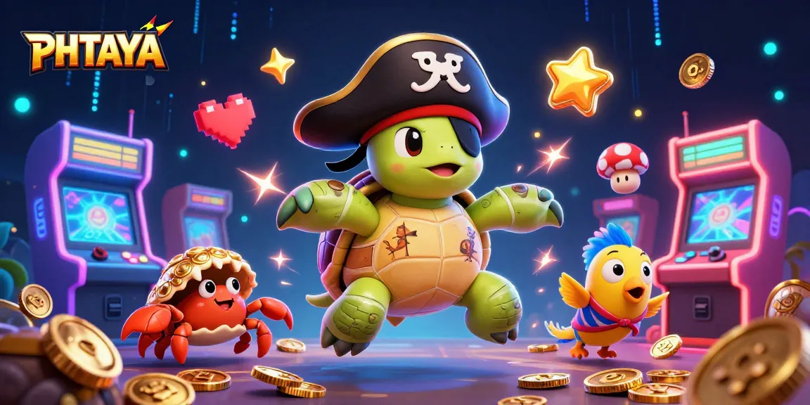PHTAYA immerses players in thrilling action with a pirate-themed gaming scene featuring vibrant characters and dynamic game elements.