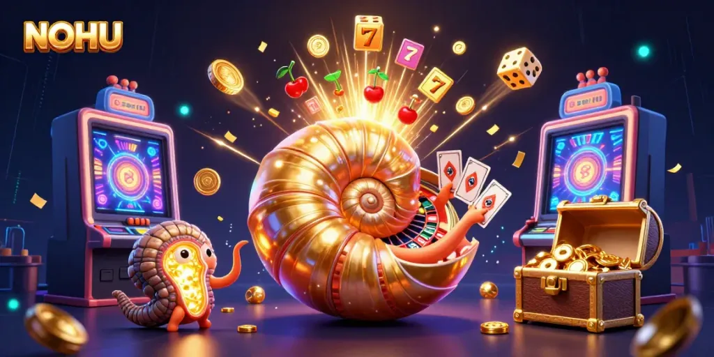 Experience winning moments at NOHU with our exciting 3D casino visualization of jackpots and games
