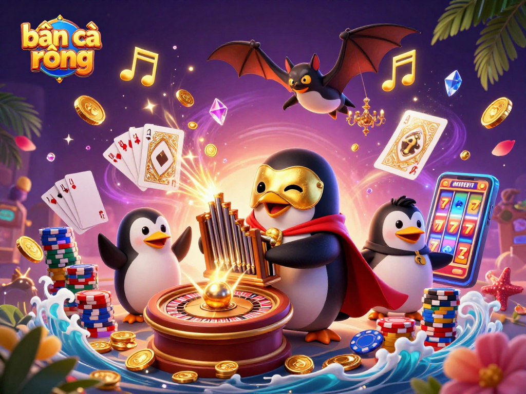 Experience thrilling bắn cá rồng action with vibrant 3D gameplay, flying coins, and excitement.