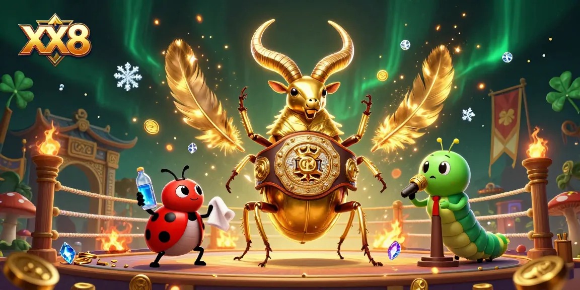 Join the excitement at XX8 with a thrilling scene of vibrant casino action featuring unique characters.