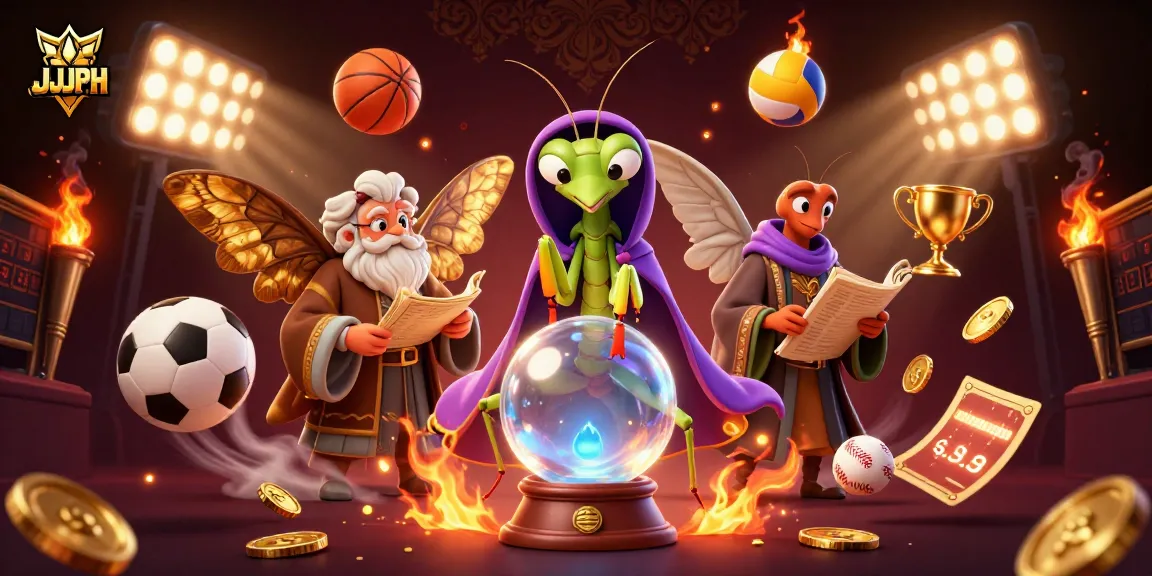 Engage with JJJPH's vibrant casino scene filled with dynamic sports elements and mystical characters.