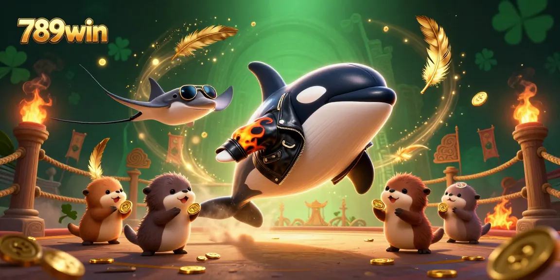 Engage in thrilling fun at 789win with the orca, stingray, and sea otters showcasing luck and excitement!