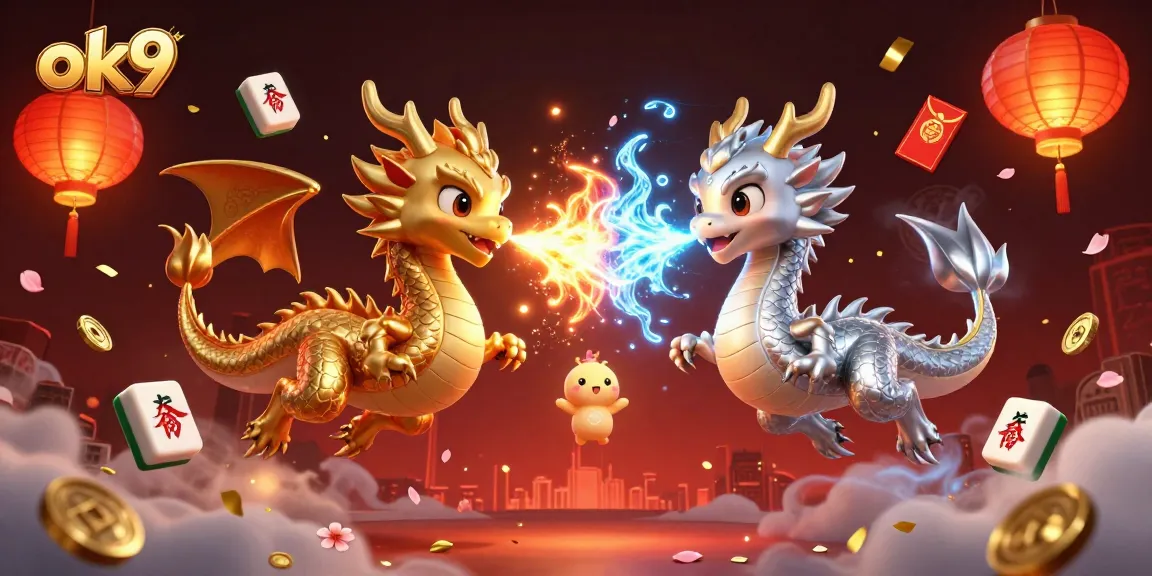 Experience the exhilarating world of ok9 with mesmerizing dragons and vibrant casino elements.