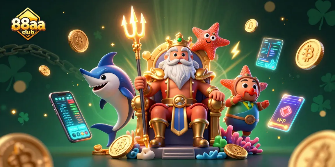 Engage in thrilling gameplay at 88aa club with vibrant casino elements and an enchanting sea theme.