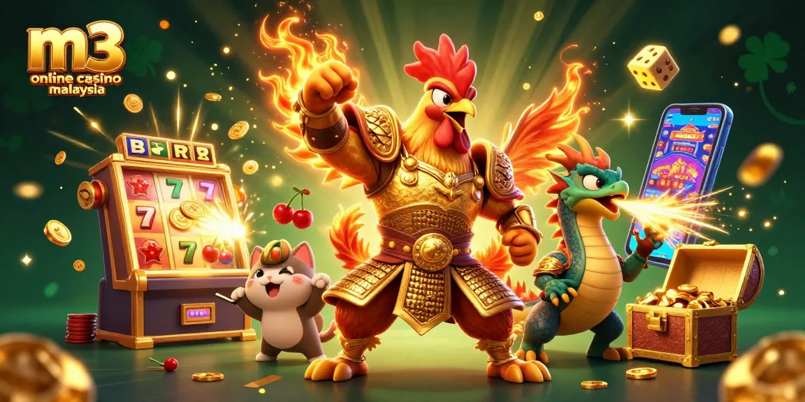 Engage with exciting games at m3 online casino malaysia, featuring thrilling 3D characters and jackpot scenes.