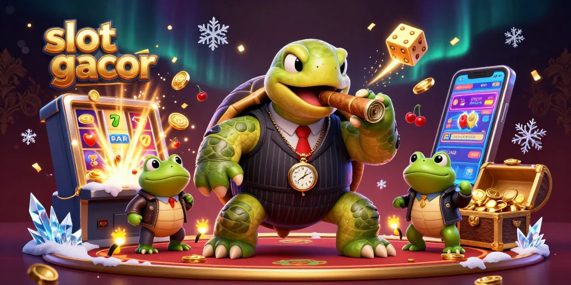 Experience slot gacor through a vibrant scene with characters and vibrant casino elements.