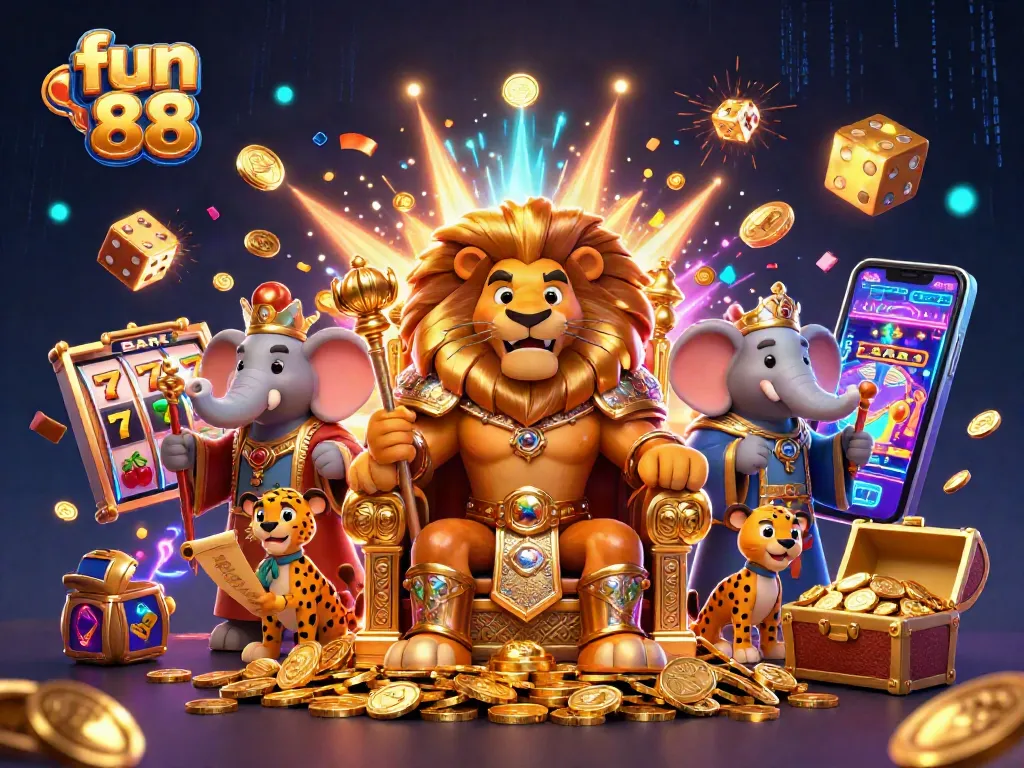 Engage with fun 88 in a vibrant casino scene showcasing a thrilling slot experience.