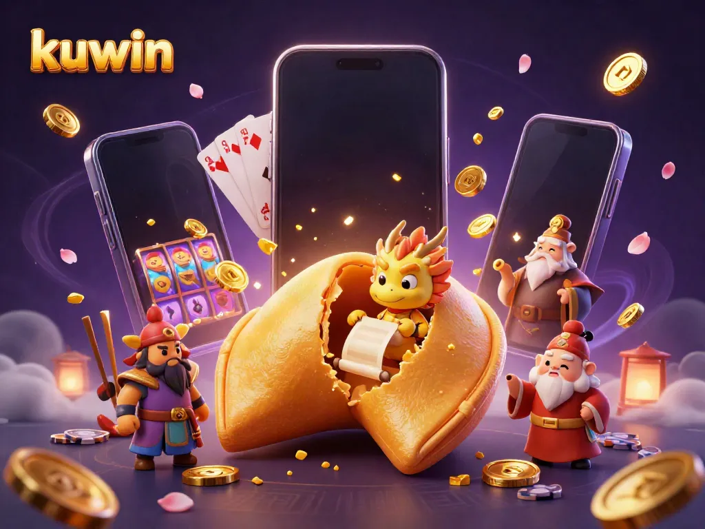 Experience thrilling gameplay with kuwin’s vibrant casino offerings in this dynamic 3D illustration.