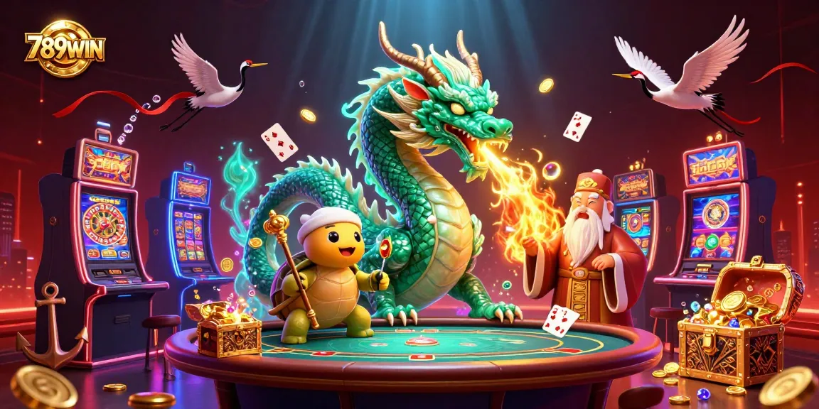 Experience thrilling moments at 789WIN with a vibrant casino scene featuring lucky symbols and dynamic action.
