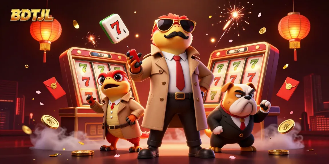 Experience thrilling jackpots at BDTJL with cartoon raptors and vibrant casino elements.