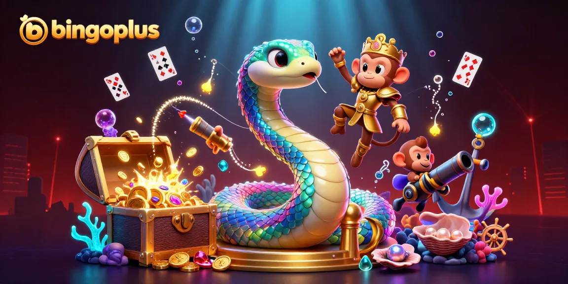 Experience the excitement of bingoplus with vibrant games, including live bingo and slots in an immersive scene.