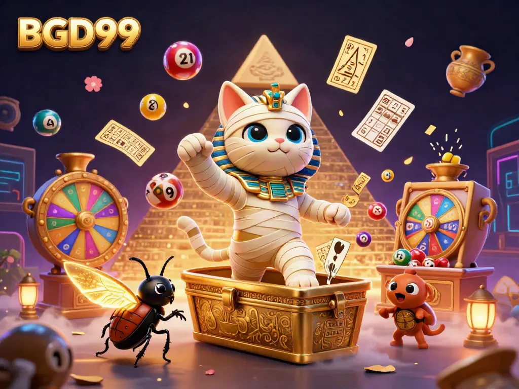 BGD99 offers thrilling gaming with colorful prizes, including a mummy cat and more.