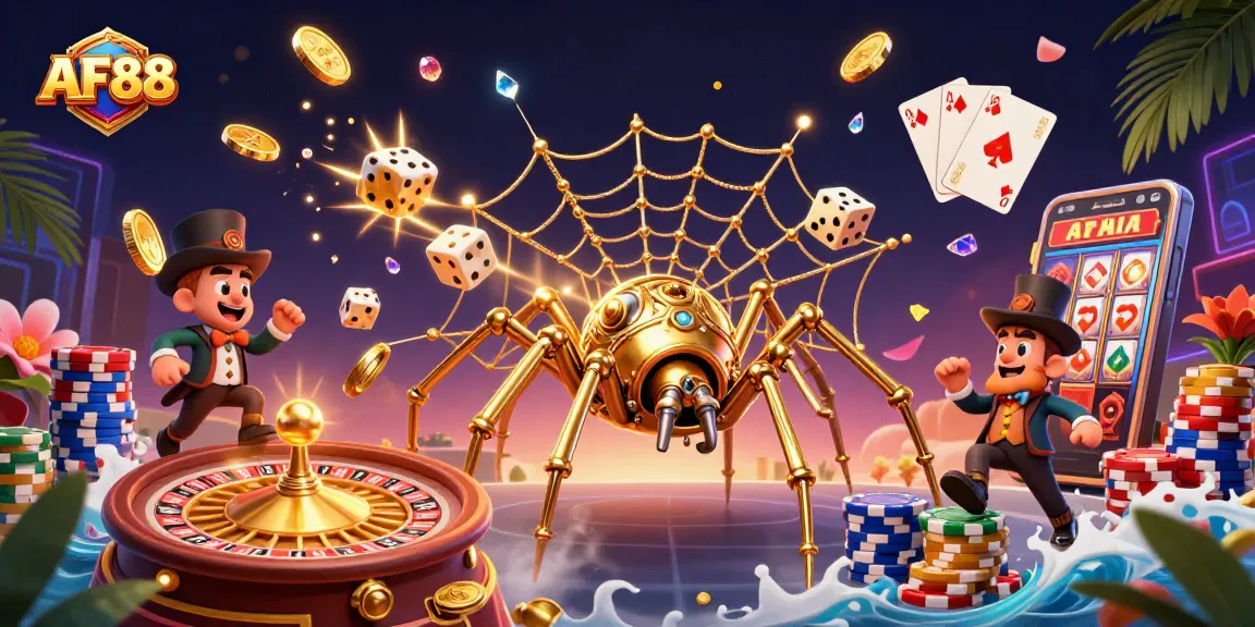 Experience thrilling gameplay with AF88 in this vibrant casino scene featuring immersive action.