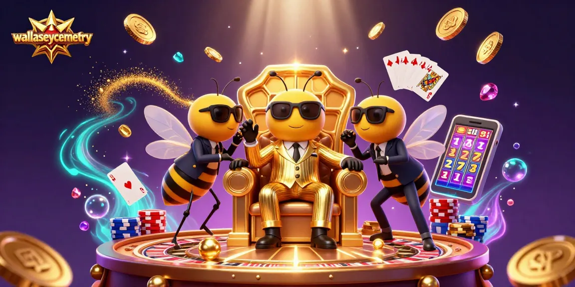 Experience thrilling action at wallaseycemetery with a vibrant 3D scene depicting a buzzing casino atmosphere.