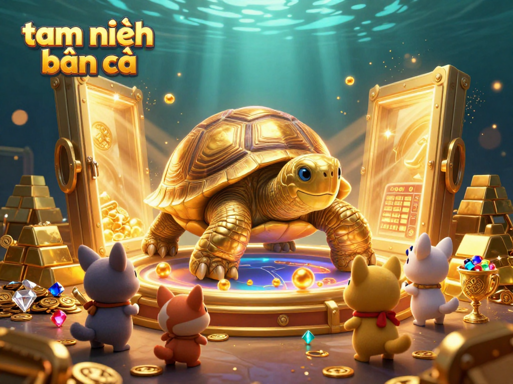 Experience the thrill of tam tiên bắn cá with vibrant 3D illustration showcasing action and excitement.