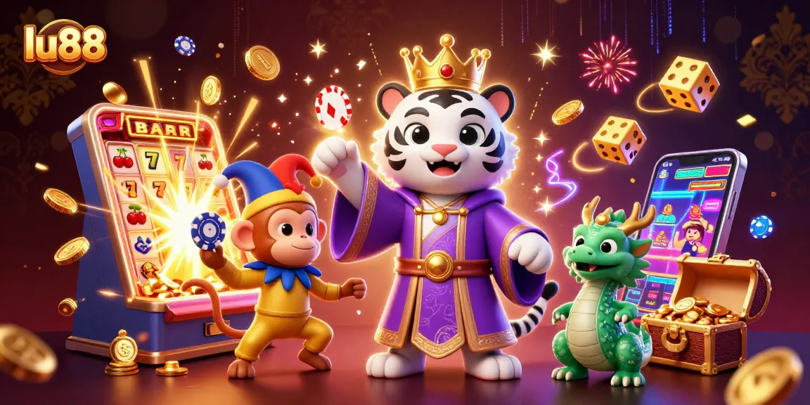 Experience winning thrills at lu88 with captivating characters and vibrant casino game elements.