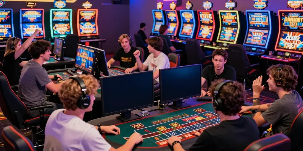 Engaging gaming scene at https://h19gene.com/ showcasing diverse players enjoying live casino and exciting promotions.