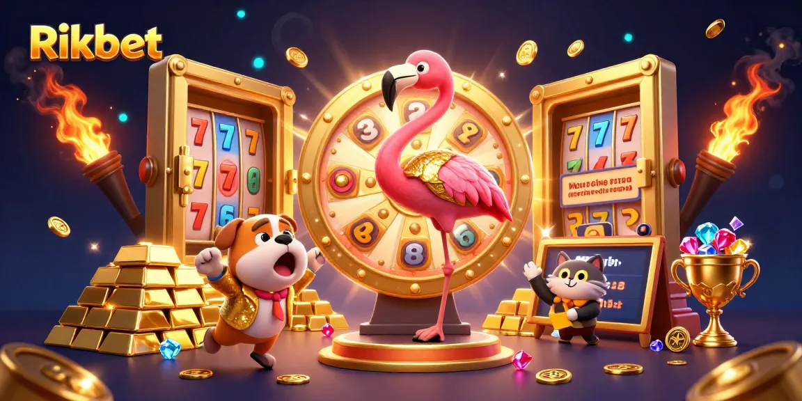 Rikbet offers exciting casino gameplay with vibrant characters amidst rich gaming elements.