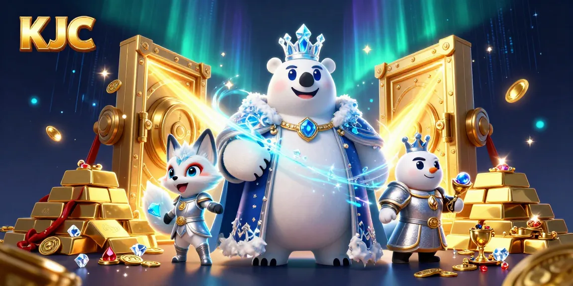 Experience the excitement of KJC's dynamic features with gold bars, gems, and casino elements.